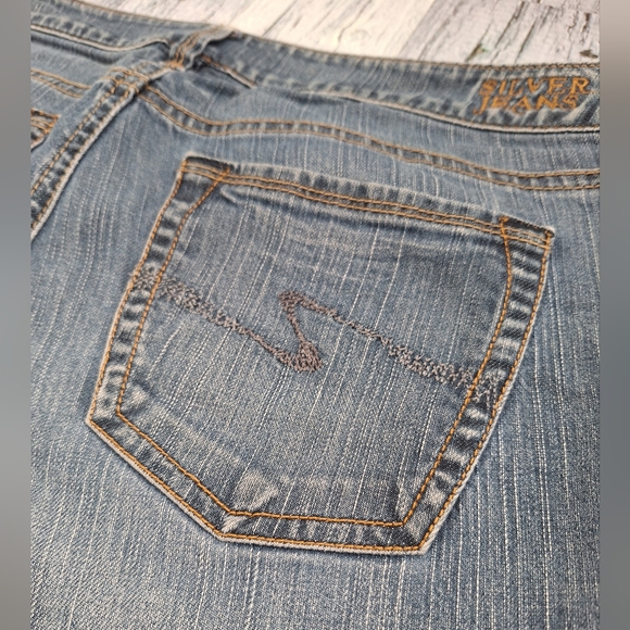 (31x32) Y2K Silver Jeans , Aiko low-rise bootcut flare , Vintage bell bottoms - Picture 12 of 16